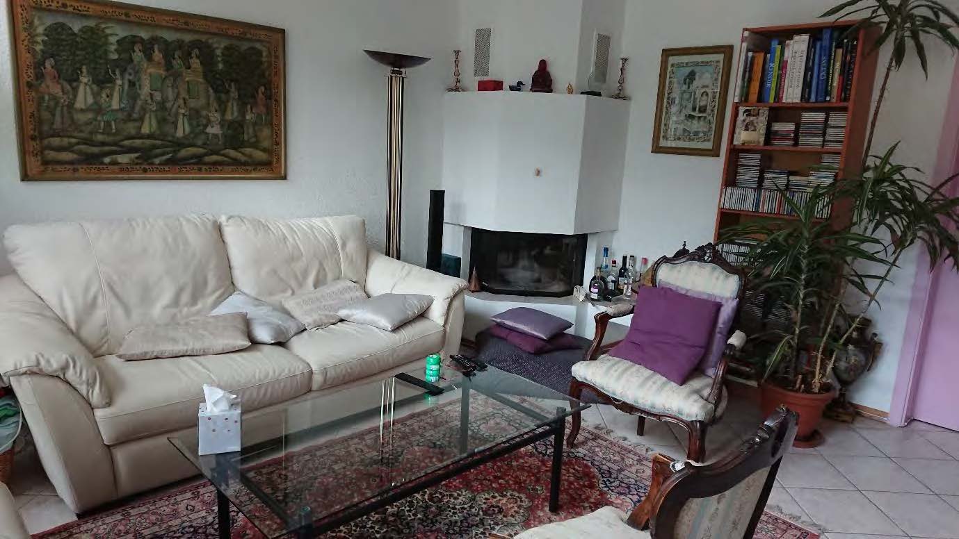 Salon avec cheminée